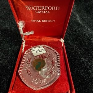 3 for $80 Waterford Collectible Crystal ornament 1995